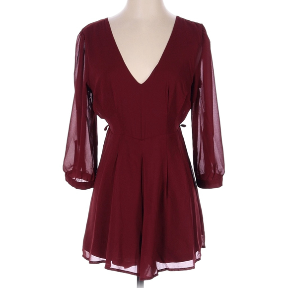 Banjul Pants - BANJUL BURGUNDY ROMPER